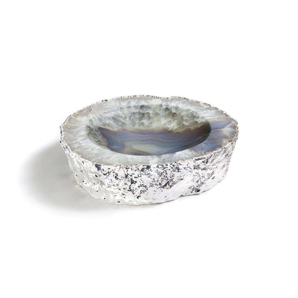 Cascita Bowl Pure Silver - Plated Crystal Gemstone